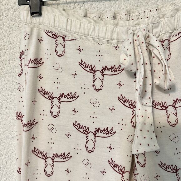 Abercrombie & Fitch Kids Size X- Large Cream Pjs‎ Moose Heads - Picture 3 of 10